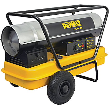 190,000 BTU Yellow & Black Forced Air Kerosene Construction Heater