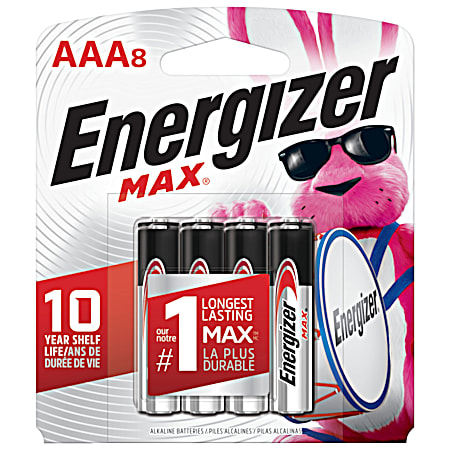 MAX AAA Alkaline Batteries - 8 Pk