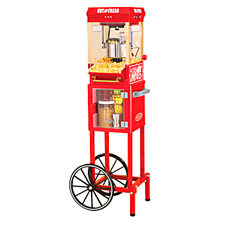 Vintage Collection 48 in 2.5 oz Red Popcorn Cart