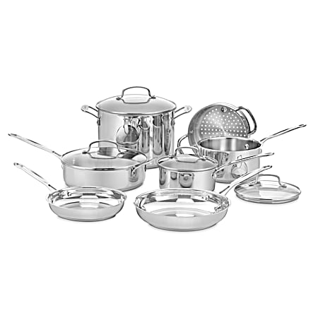 11 pc Chef's Classic Stainless Steel Cookware Set