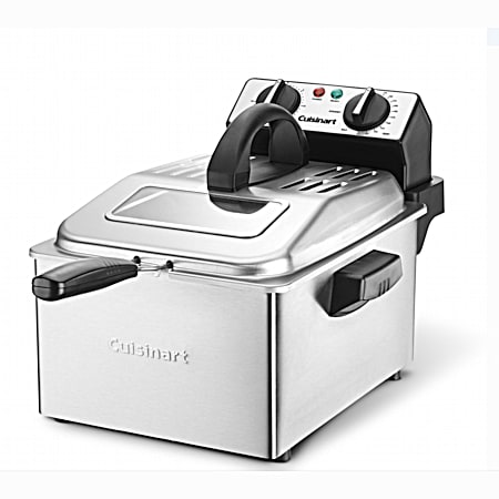 4 qt Stainless Compact Deep Fryer
