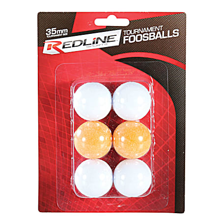 Redline Sports Tournament Foosballs - 6 Pk.