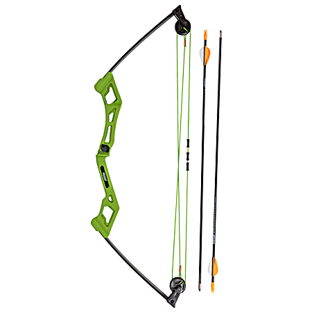 Bear Youth Flo Green Valiant Right Hand Bow Set