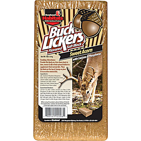 Buck Lickers 4 lb Acorn Mineral Block