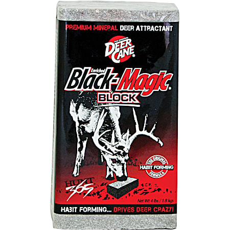 Deer Cane Deer Cane Black-Magic 4 lb Mineral Block