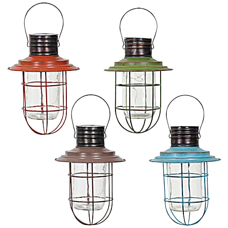 14 in Solar LED Hanging Lantern - Assorted