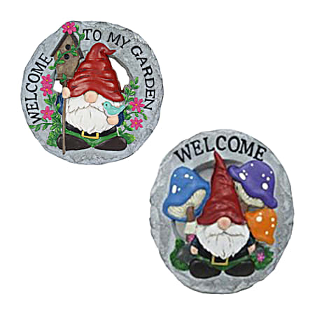 Welcome Gnome Stepping Stone - Assorted