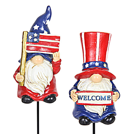 11 in Patriotic Gnome Pot Stake - Assorted