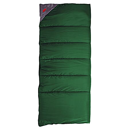 Evergreen Green & Green Plaid Sleeping Bag