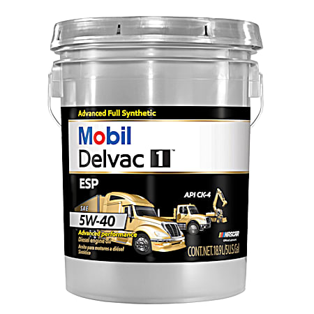 Mobil Delvac 1 ESP Heavy Duty Full Synthetic Diesel Engine Oil - 5W-40