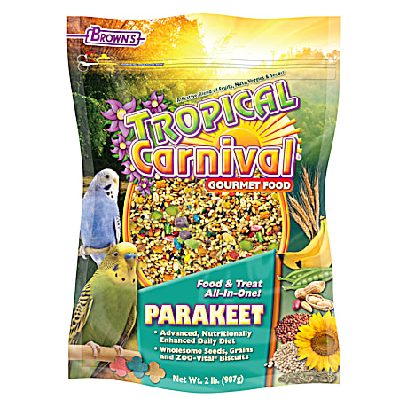2 lb Tropical Carnival Gourmet Parakeet Food