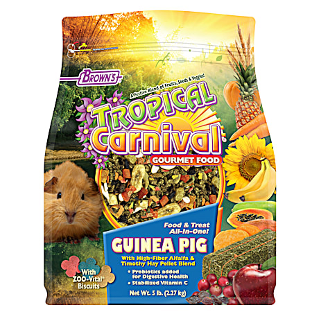 5 lb Tropical Carnival Gourmet Guinea Pig Food