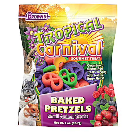 Brown's 2 oz Tropical Carnival Baked Pretzels Small Animal Treats