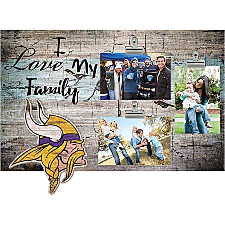 Fan Creations Minnesota Vikings 3-Clip Photo Frame