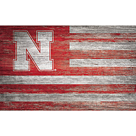 Nebraska Cornhuskers Distressed Flag Sign