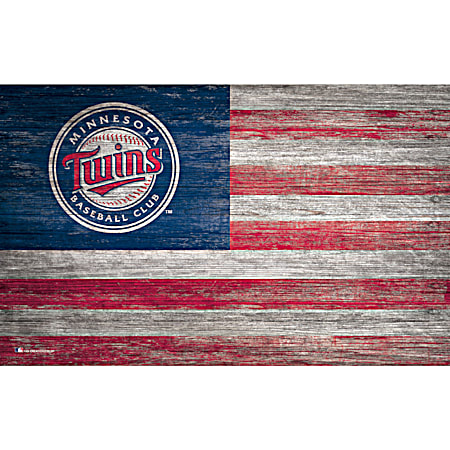 Minnesota Twins Distressed Flag
