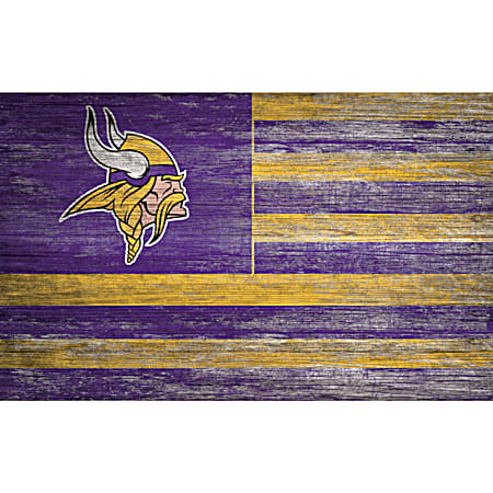 Minnesota Vikings Distressed Flag