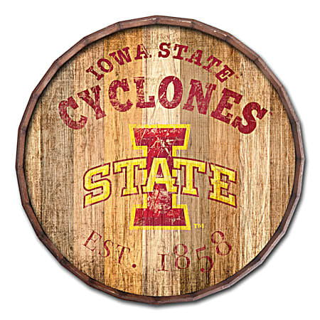 Fan Creations Iowa State Cyclones Established Date Distressed Vintage Sign