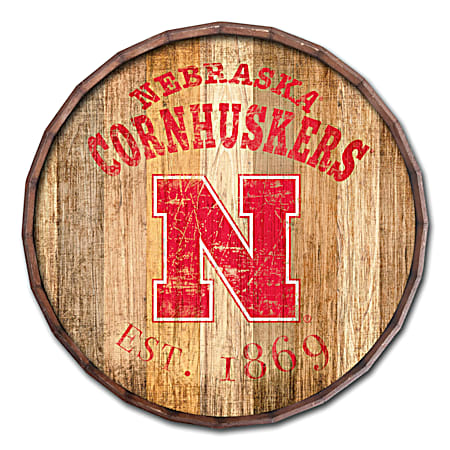 Nebraska Cornhuskers Established Date Distressed Vintage Sign
