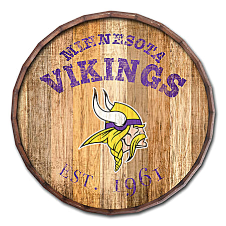 Minnesota Vikings Established Date Distressed Vintage Sign