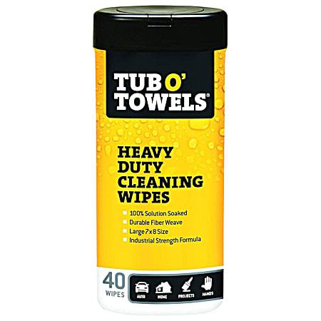 Heavy-Duty Cleaning Wipes - 40 ct