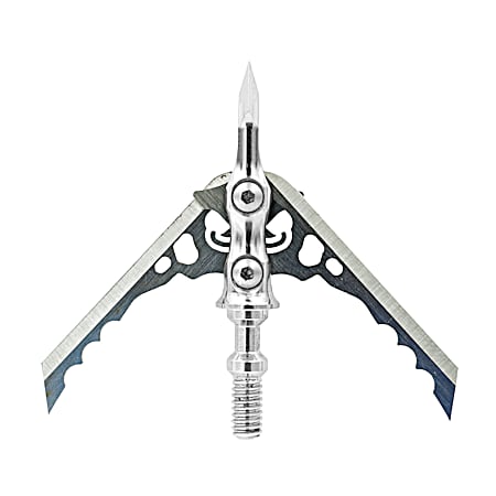 Hypodermic No-Collar 100gr 2 in Stainless Steel Broadhead - 3 Pk
