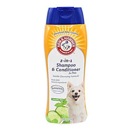 Arm & Hammer 20 fl oz Cucumber Mint 2-in-1 Shampoo & Conditioner for Pets