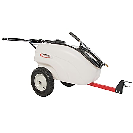 30 gal Red & White Standard Trailer Sprayer
