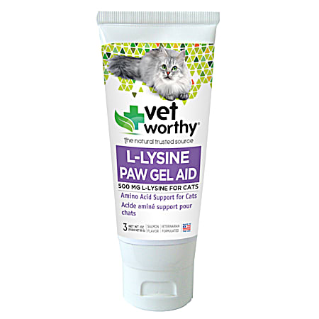 3 oz Lysine Paw Gel Aid for Cats