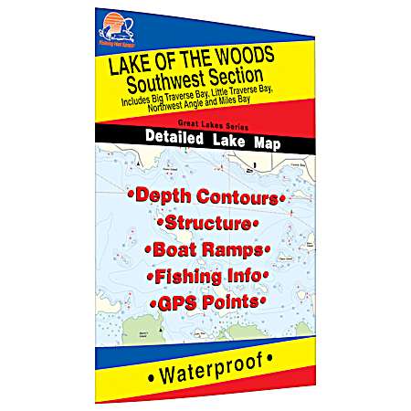 Fishing Hot Spots Lake of the Woods SW Ontario Map