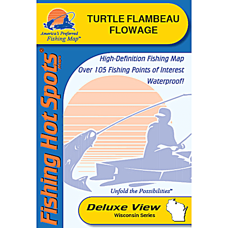 Fishing Hot Spots Turtle-Flambeau Flowage Map