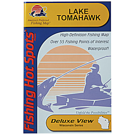 Fishing Hot Spots Lake Tomahawk Map