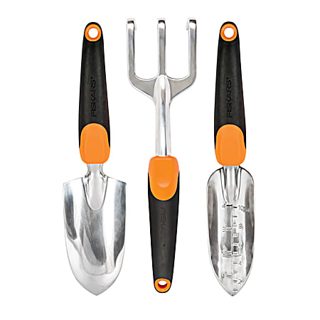 Ergo Black/Orange Garden Tool Set - 3 Pc
