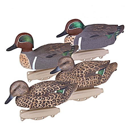 Flambeau Storm Front 2 Classic Green-Winged Teal Duck Decoys - 6 Pk