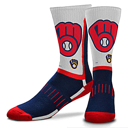 Milwaukee Brewers Patriotic Star Crew Socks