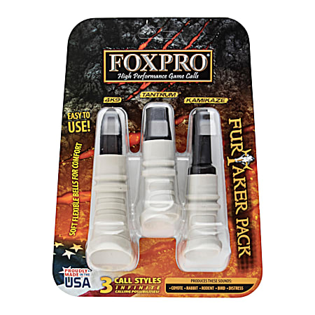 Foxpro Furtaker Pack Predator Hand Call Combo Pack - 3 Pc