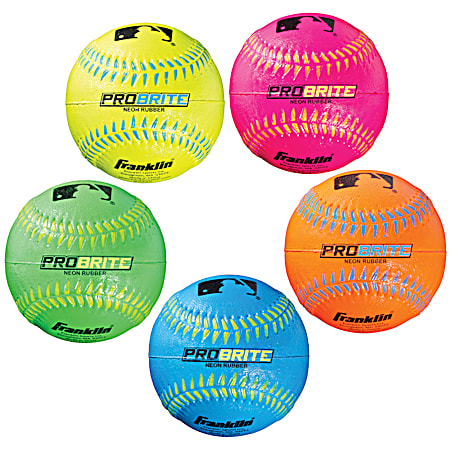 ProBrite Neon Rubber Baseball - Assorted