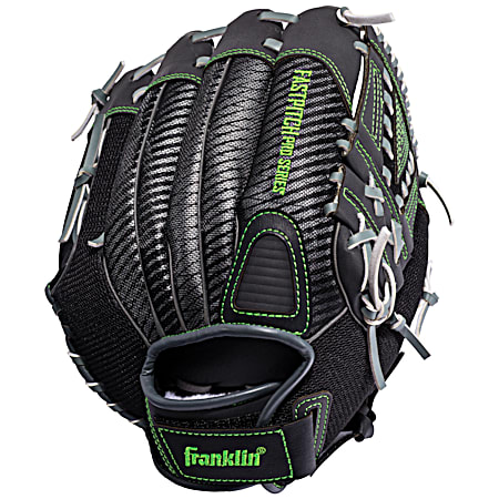 Franklin Fastpitch Pro Series 12 in Black & Lime Green Softball Fielding Glove
