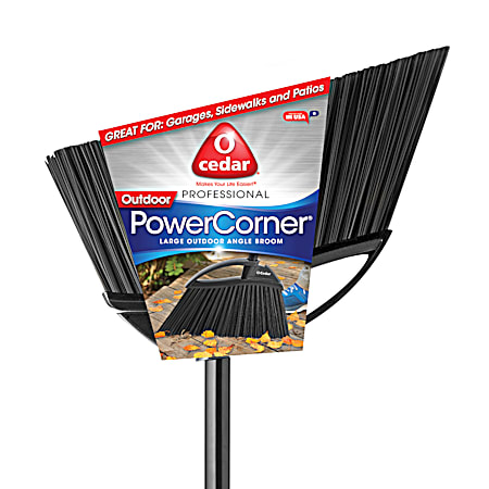 O-Cedar Outdoor Power Corner Angle Broom