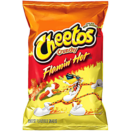Cheetos Flamin' Hot Cheese Flavored Crunchy Snacks