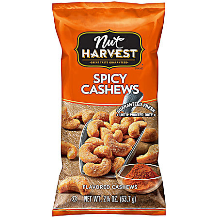 2.25 oz Spicy Cashews