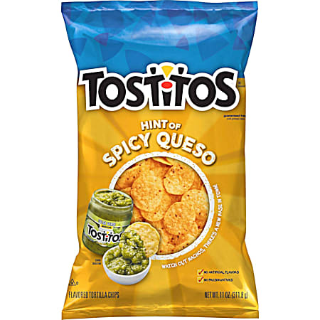 Hint Of Spicy Queso Bite Size Round Chips