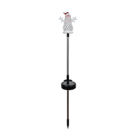 Solar Acrylic Santa/Snowman Stick Light - Assorted
