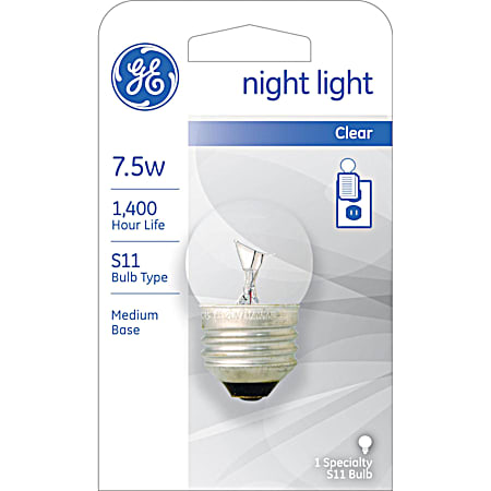7.5W S11 Night Light - Clear