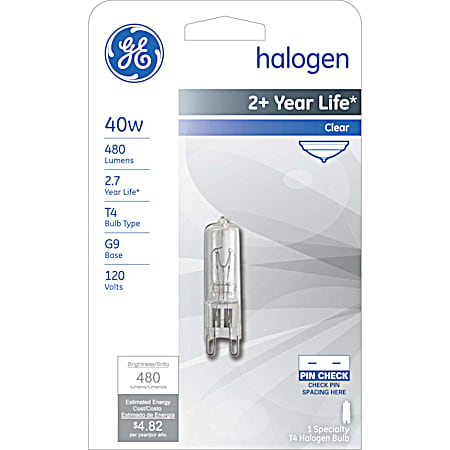 Edison 40W G9 Halogen Low Voltage Light Bulb