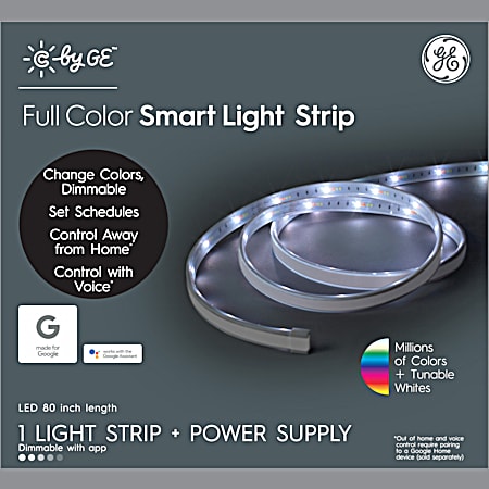 C by GE 80 in Plug-In Smart Strip Under Cabinet LED Lights