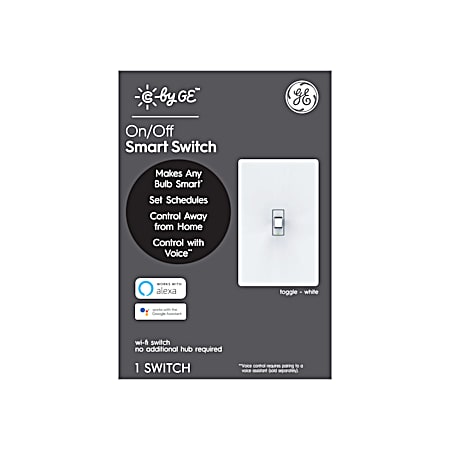 C by GE On-Off 4-Wire Toggle Style Smart Switch