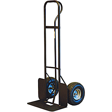 Boss Hoss 1,000 lb Black P-Handle Steel Hand Truck w/ 15 in Pneumatic Tires