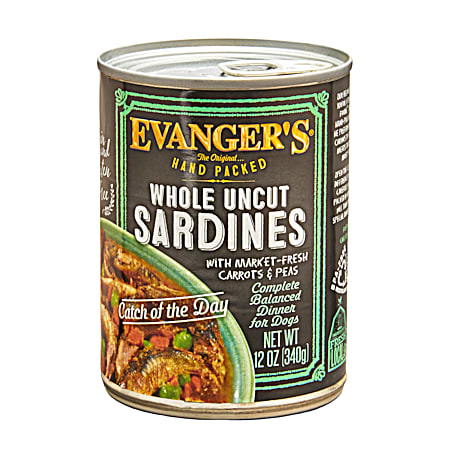 Hand Packed Whole Uncut Sardines w/ Veggies Wet Dog Food