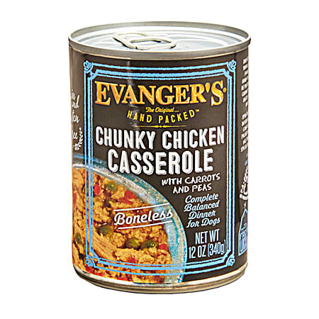 Hand Packed Boneless Chunky Chicken Casserole Wet Dog Food